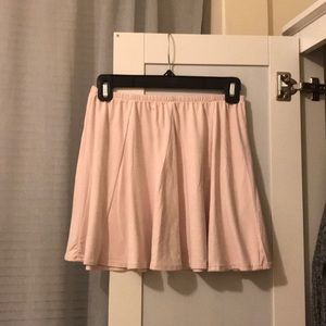 Brandy Melville Pink Faux Suede Skirt